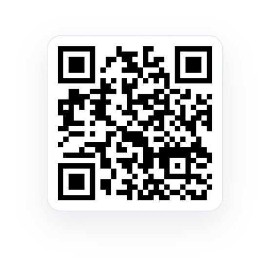 Custom QR code in dark ink